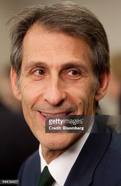 Michael Lynton, chairman and chief executive officer of Sony Pictures Entertainment, attends a roundtable discussion with media executives in...