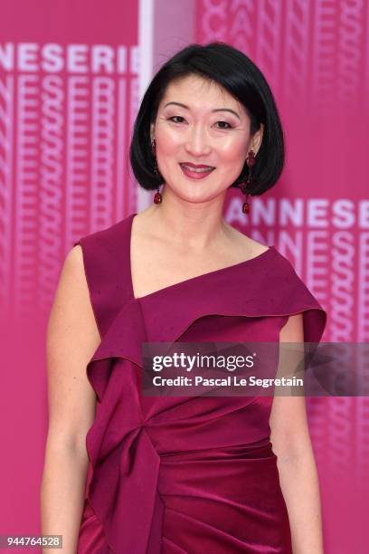 Festival President Fleur Pellerin attends the Closing Ceremony and "Safe" screening during the 1st Cannes International Series Festival at Palais des...