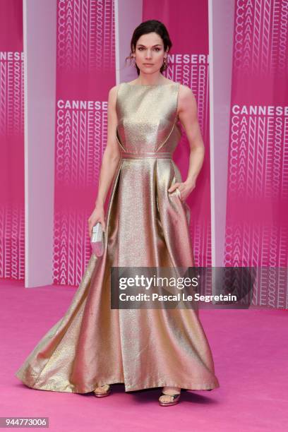 Anna Drijver from the serie 'Undercover' attends the Closing Ceremony and "Safe" screening during the 1st Cannes International Series Festival at...