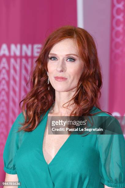 Audrey Fleurot from the serie "Safe" attends the Closing Ceremony and "Safe" screening during the 1st Cannes International Series Festival at Palais...