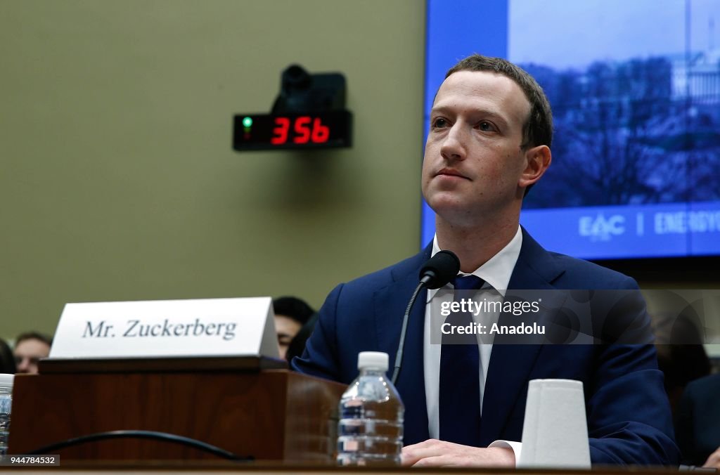 CEO of Facebook Mark Zuckerberg testifies before the House of Representatives House Energy and Commerce Committee