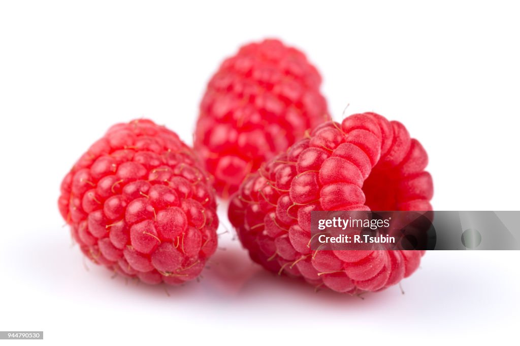 Fresh raspberry isolated