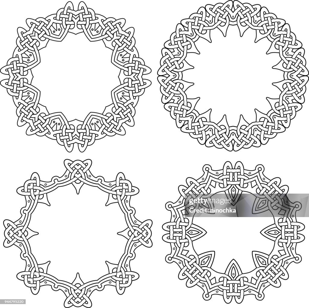 Keltische decoratieve ringen