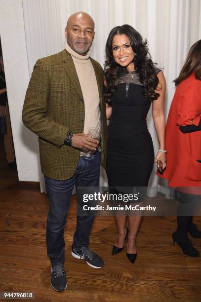 Neslon George and Tracey Edmonds attend as AT&T and Tribeca Host 2nd Annual Luncheon for AT&T Presents: Untold Stories. An Inclusive Film Program in...
