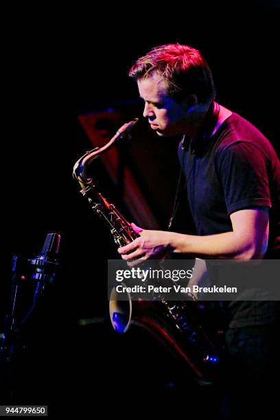 March 30: Marius Neset performs at Lantaren Venster on March 30, 2018 in Rotterdam, Netherlands.