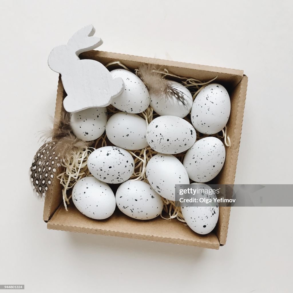 Close-Up Of Eggs In Container On Table