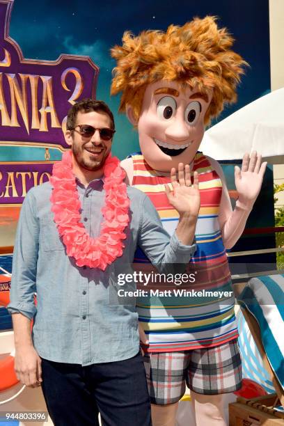 Andy Samberg attends the photo call for Sony Pictures' 'Hotel Transylvania 3: Summer Vacation' at Sony Pictures Studios on April 11, 2018 in Culver...