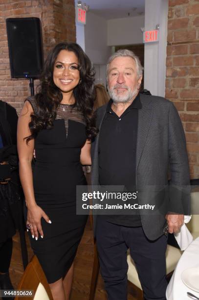 Tracey Edmonds and Robert De Niro attend as AT&T and Tribeca Host 2nd Annual Luncheon for AT&T Presents: Untold Stories. An Inclusive Film Program in...