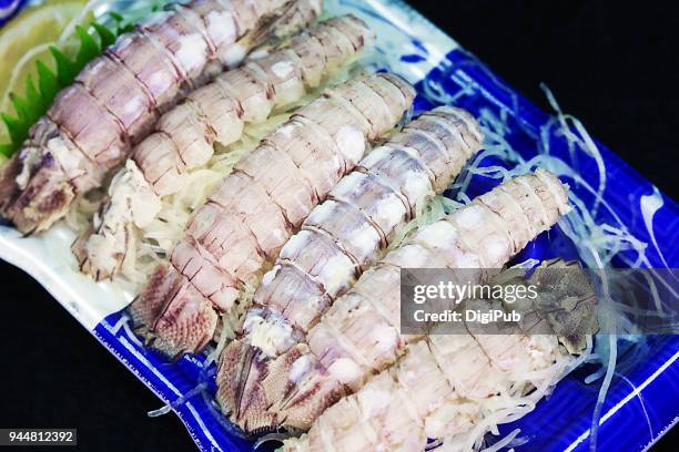 peeled mantis shrimps - daigo ibaraki stock pictures, royalty-free photos & images