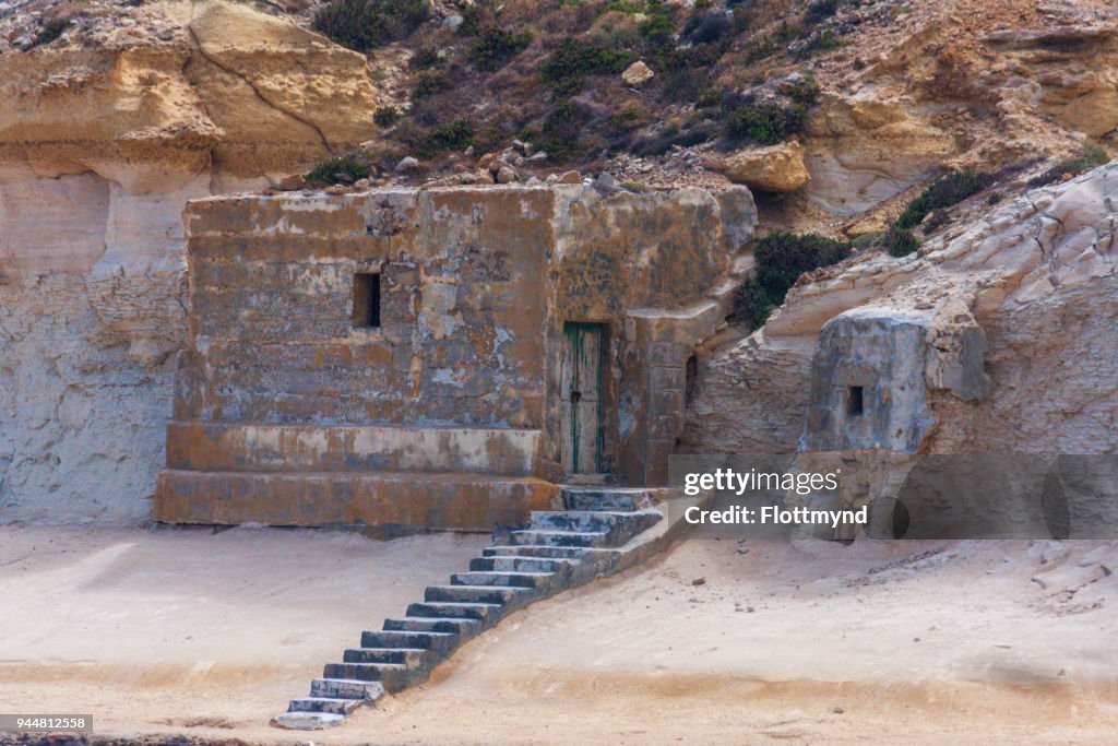 Fisherman's Lodge at Xwejni bay, Gozo, Malta