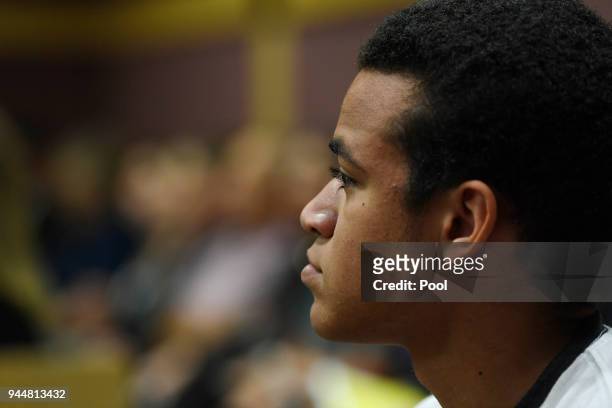 Zachary Cruz sits in court as his brother, Nikolas Cruz, appears in front of Broward Circuit Judge Elizabeth Scherer Wednesday for a hearing that may...