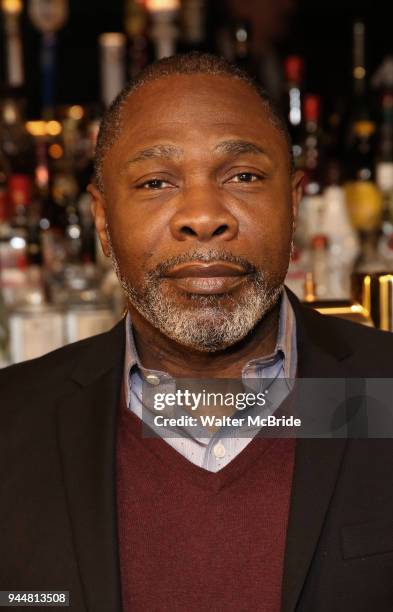 Michael Potts attends the Broadway cast of "The Iceman Cometh" Press Photocall at Delmonico's on April 11, 2018 in New York City.