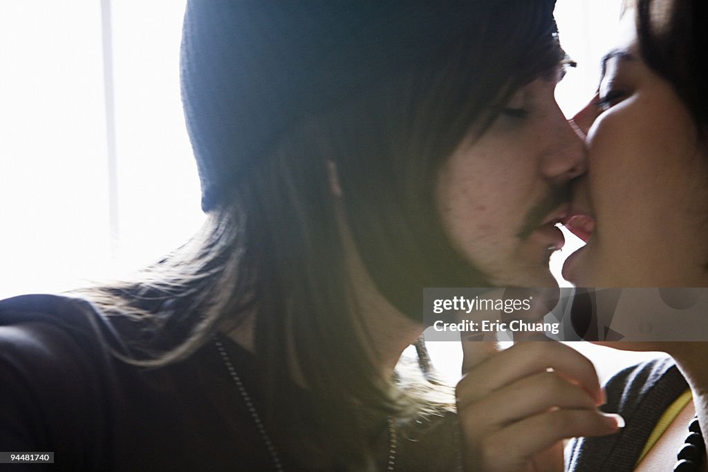 Couple kissing