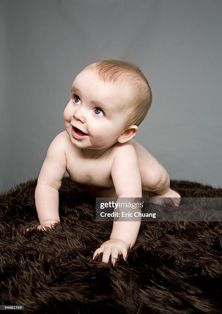 Baby crawling