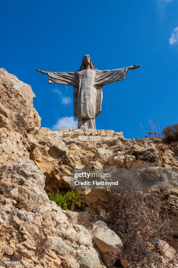Statue of the Risen Christ in Gozo, Malta