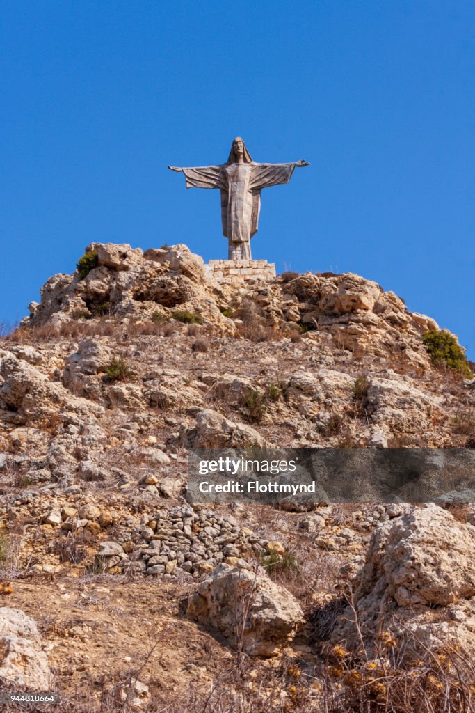 Statue of the Risen Christ in Gozo, Malta