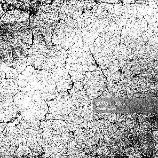 monocrome grunge texture background. cracks on the damaged stone wall. - broken brick vector stock illustrations