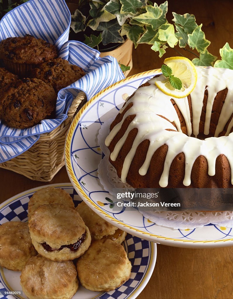 Assortment of baked goods