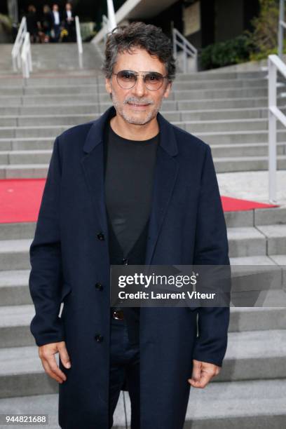 Actor Pascal Elbe attends FIFI Awards 2018 at Salle Wagram on April 11, 2018 in Paris, France.