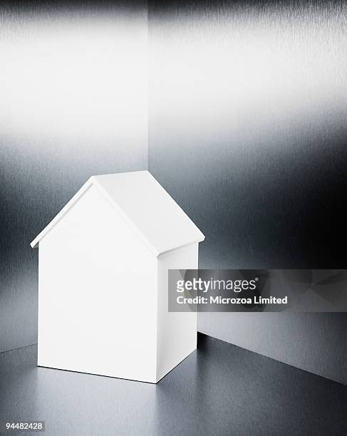 small white house - microzoa stock pictures, royalty-free photos & images