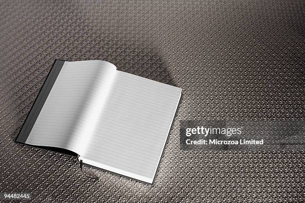 blank journal - microzoa stock pictures, royalty-free photos & images