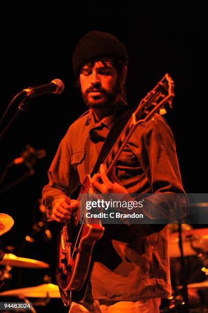 Devendra Banhart performs on stage at Shepherds Bush Empire on December 15, 2009 in London, England.