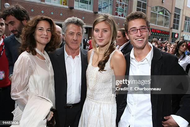 Lisa Hoffman, Dustin Hoffman, Alexandra Hoffman and Max Hoffman