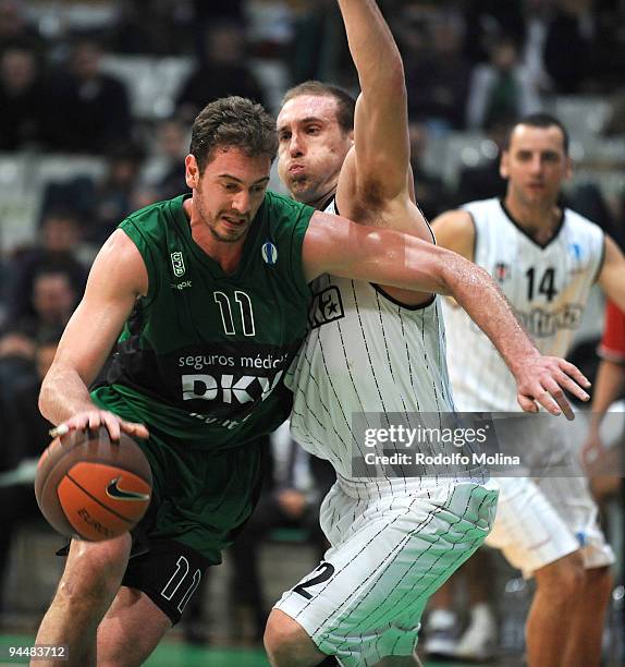 Antonio Bueno of DKV Joventut in action during the Eurocup Basketball Regular Season Game Day 4 between DKV Joventut vs Besiktas Cola Turka at Palau...
