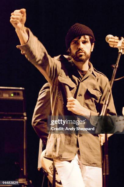 Davendra Banhart performs on stage at Shepherds Bush Empire on December 15, 2009 in London, England.