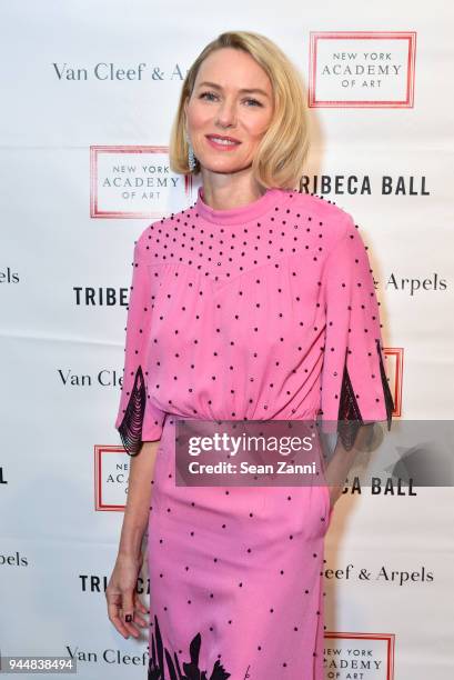 Naomi Watts attends Tribeca Ball to benefit New York Academy of Art at New York Academy of Art on April 9, 2018 in New York City. Naomi Watts