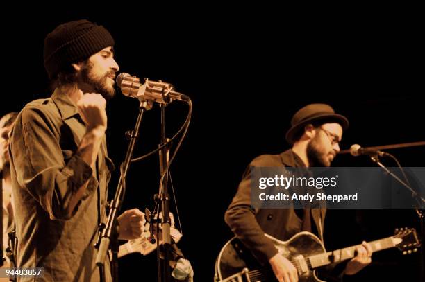 Davendra Banhart performs on stage at Shepherds Bush Empire on December 15, 2009 in London, England.