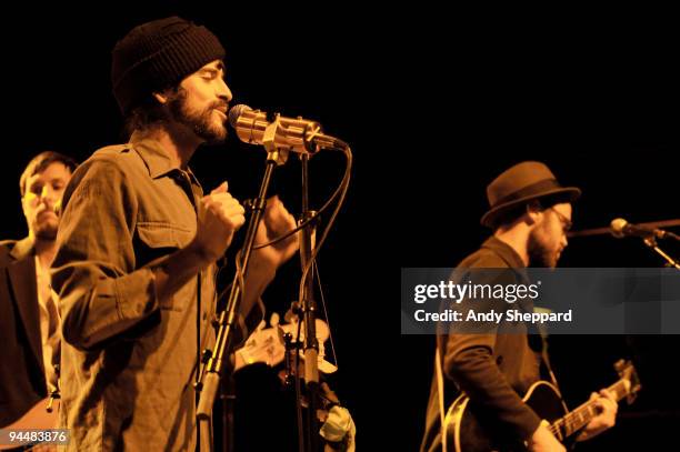 Davendra Banhart performs on stage at Shepherds Bush Empire on December 15, 2009 in London, England.