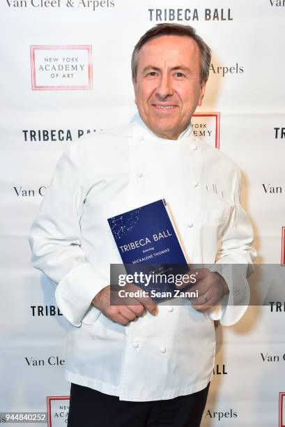 Daniel Boulud attends Tribeca Ball to benefit New York Academy of Art at New York Academy of Art on April 9, 2018 in New York City. Daniel Boulud