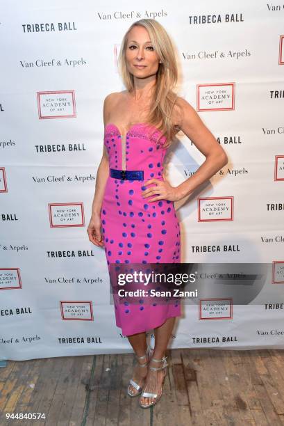 Indira Cesarine attends Tribeca Ball to benefit New York Academy of Art at New York Academy of Art on April 9, 2018 in New York City. Indira Cesarine