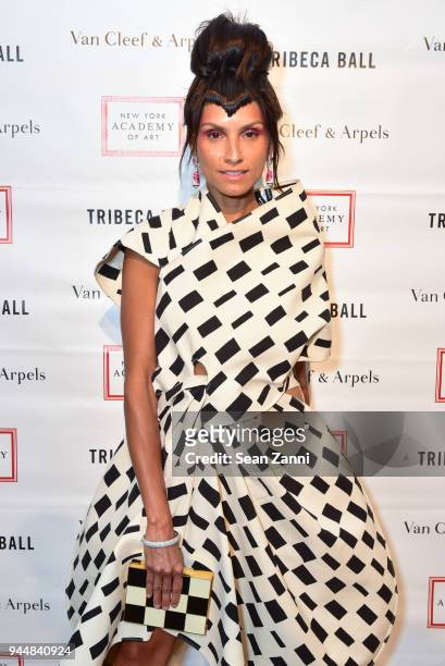 Racquel Chevremont attends Tribeca Ball to benefit New York Academy of Art at New York Academy of Art on April 9, 2018 in New York City. Racquel...