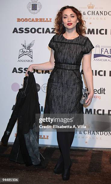 Actress Chiara Francini attends Gala Dinner In Favour Of Pietro Gamba Association at Officine Farneto on December 15, 2009 in Rome, Italy.