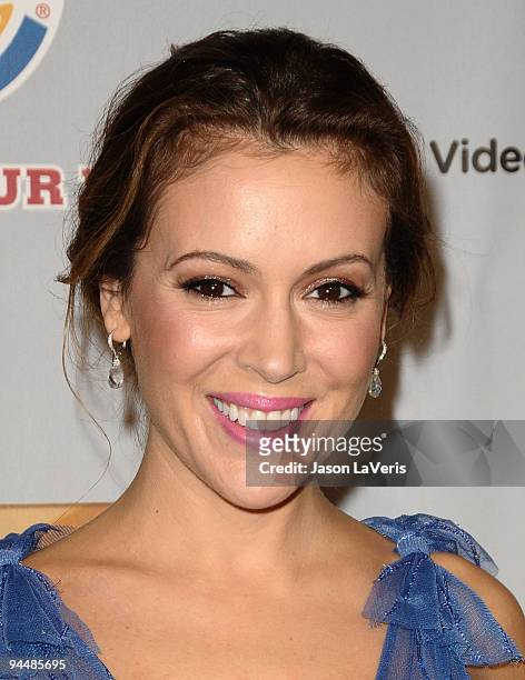 Actress Alyssa Milano attends Spike TV's 7th annual Video Game Awards at Nokia Theatre L.A. Live on December 12, 2009 in Los Angeles, California.