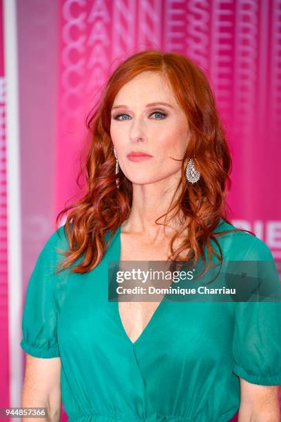 Audrey Fleurot from the serie 'Safe' attends the Closing Ceremony and 'Safe' screening attends Closing Ceremony and "Safe" screening during the 1st...