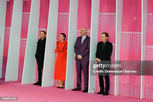 Marc Warren,Amanda Abbington, Harlan Coben and Michael C. Hall from the serie 'Safe' attend Closing Ceremony and "Safe" screening during the 1st...