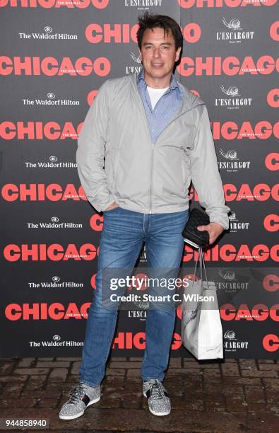 John Barrowman attends the 'Chicago' press view at Phoenix Theatre on April 11, 2018 in London, England.