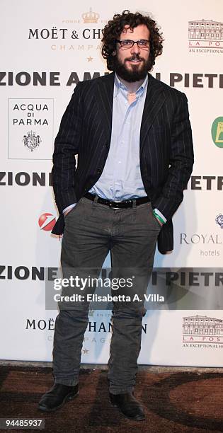 Actor Francesco Montanari attends Gala Dinner In Favour Of Pietro Gamba Association at Officine Farneto on December 15, 2009 in Rome, Italy.