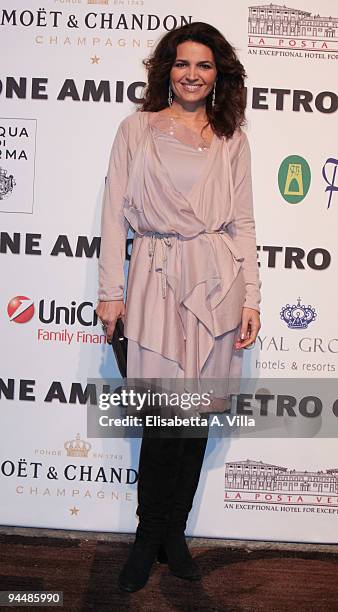 Actress Tosca D'Aquino attends Gala Dinner In Favour Of Pietro Gamba Association at Officine Farneto on December 15, 2009 in Rome, Italy.