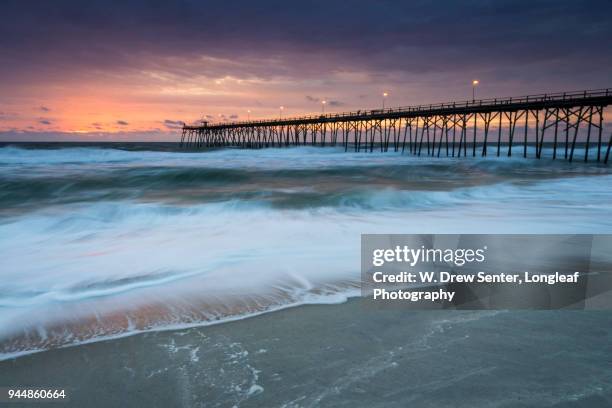 kure beach and pier - wilmington north carolina stockfoto's en -beelden