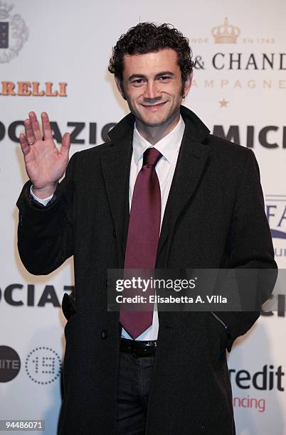 Actor Vinicio Marchioni attends Gala Dinner In Favour Of Pietro Gamba Association at Officine Farneto on December 15, 2009 in Rome, Italy.