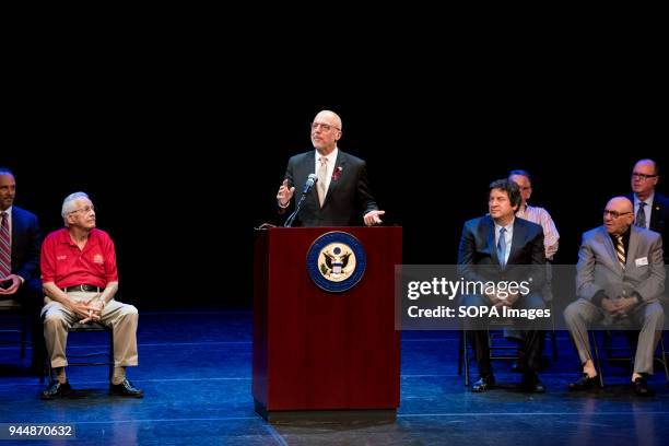 Ted Deutch holds Town Hall For Our Lives with students and family of Marjory Stoneman Douglas in Coral Springs, Florida. Town Hall For Our Lives was...