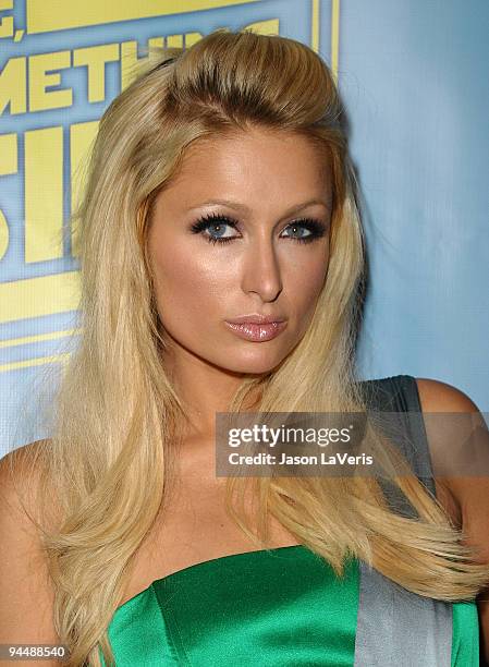 Paris Hilton attends the "Family Guy Something, Something, Something, Dark Side" DVD release party on December 12, 2009 in Beverly Hills, California.