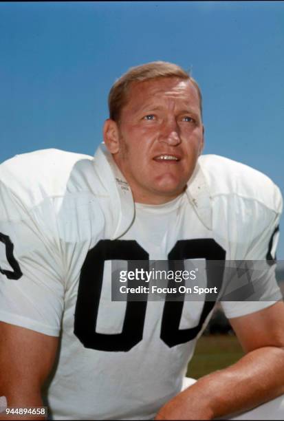 Jim Otto of the Oakland Raiders of the NFL poses for this photo circa 1969. Otto played for the Raiders from 1960-74. Jim Otto