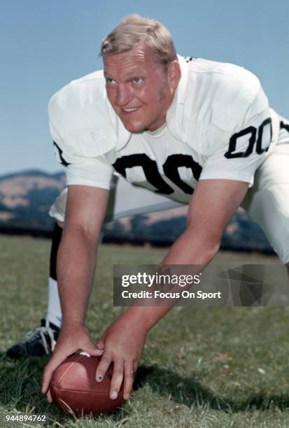 Jim Otto of the Oakland Raiders of the NFL poses for this photo circa 1969. Otto played for the Raiders from 1960-74. Jim Otto