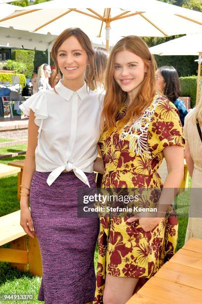 Ahna O'Reilly and Holland Roden attend Stella McCartney H.E.A.R.T. Brunch 2018 at Private Residence on April 11, 2018 in Los Angeles, California.