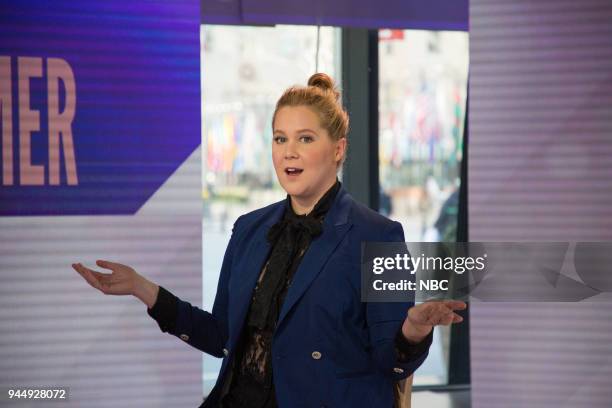 Amy Schumer on Wednesday, April 11, 2018 --